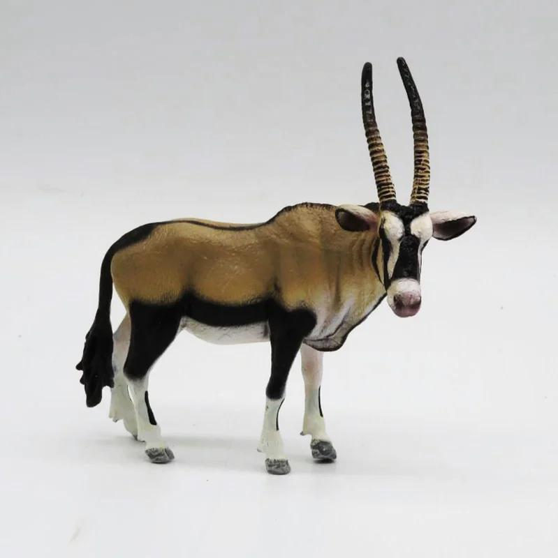خرید فیگور حیوان وحشی فیگور «گوزن تیز شاخ بز کوهی تیز شاخ» فیگور مدل واقعی حیوانات، مجسمه حیوان، مدل شبیه سازی شده حیوان Oryx Simulation Model Wild Animals Figure