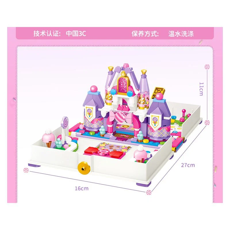خرید لگو قصر، لگو پرنسس، لگو «قصر پرنسس کندی»  لگو Gudi Building Blocks Princess Candy 30006
