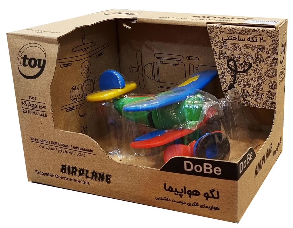 خرید بازی فکری ساختنی دوبی «لگو هواپیما» Itoy DoBe Airplane F-04