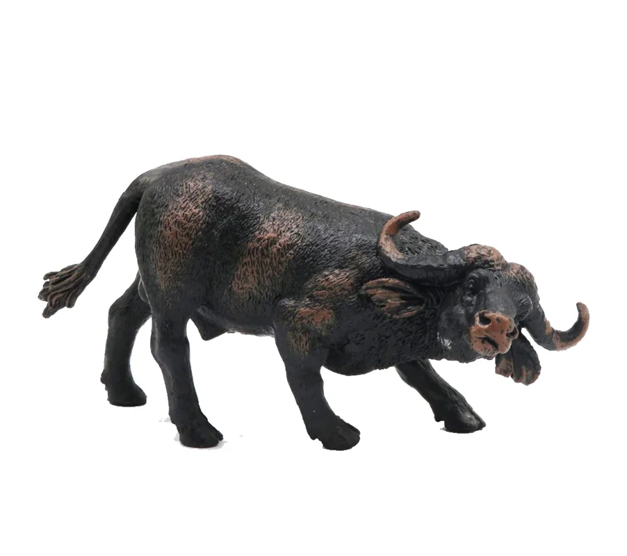 خرید فیگور حیوان وحشی فیگور «گاو میش» فیگور مدل واقعی حیوانات، مجسمه حیوان، مدل شبیه سازی شده حیوان Water Buffalo Simulation Model Animals figure