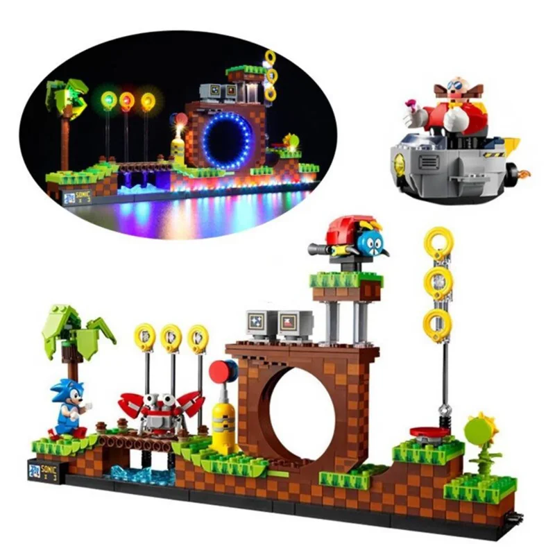 خرید لگو ساختنی «سونیک در فضای بازی تپه سبز» لگو  OEM IDEAS Lego Building Blocks Sonic the Hedgehog Green Hill Zone 29005