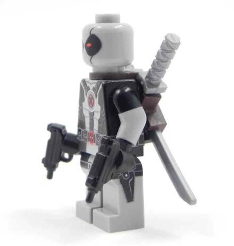 خرید آدمک لگویی فله مینی فیگور لگویی «دکول ددپول خاکستری از سری مارول»  Decool Miniman world Minifigures Lego Deadpool-Gray 0258
