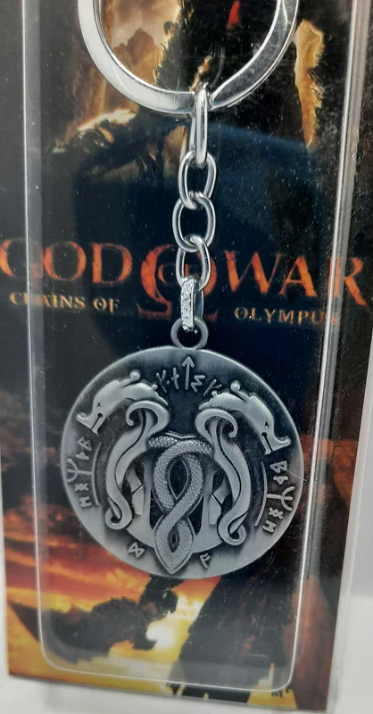 خرید جا کلیدی فلزی «خدای جنگ» جا سوئیچی، حلقه کلید God Of War key holder