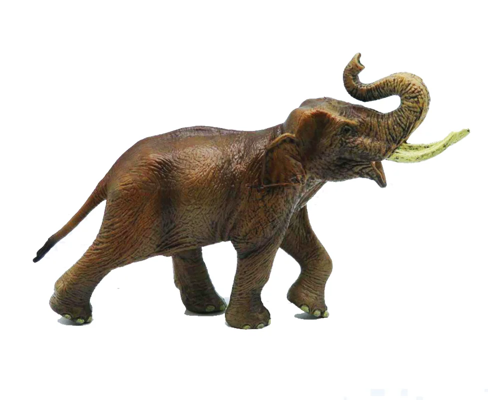 خرید فیگور حیوان وحشی فیگور «فیل سر بالا» فیگور مدل واقعی حیوانات، مجسمه حیوان، مدل شبیه سازی شده حیوان Elephant Head Up Simulation Model Wild Animals Figure