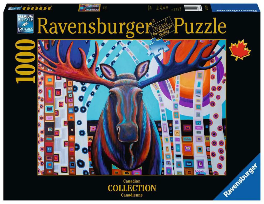 خرید رونزبرگر پازل 1000 تکه «گوزن زمستانی» Ravensburger Puzzle Jigsaw Puzzle Winter Moose 1000 pcs 13979