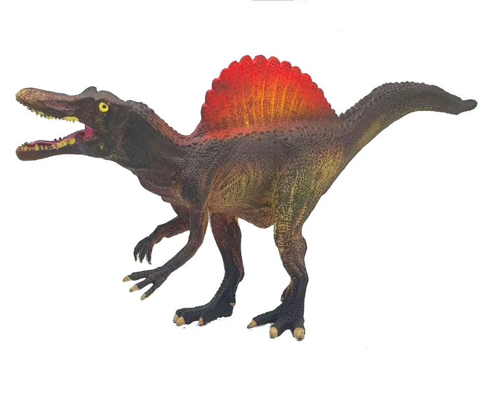 خرید فیگور دایناسور فیگور «دایناسور اسپینوساروس» فیگور مدل واقعی حیوانات، مجسمه حیوان، مدل شبیه سازی شده حیوان Dinosaur Spinosaurus Simulation Model Wild Animals Figure 8009A
