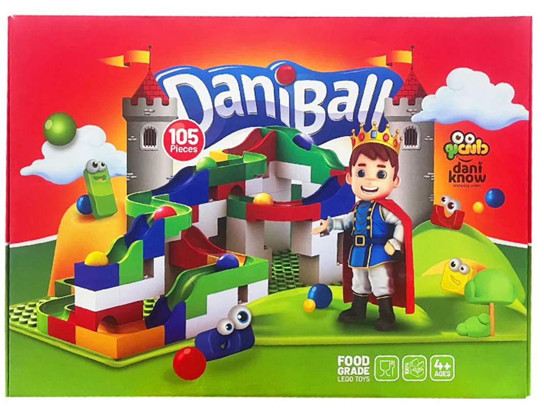 خرید بازی فکری ساختنی دانی نو «دانی بال 105 قطعه» DaniKnow Building Toys Daniball 105 pieces game