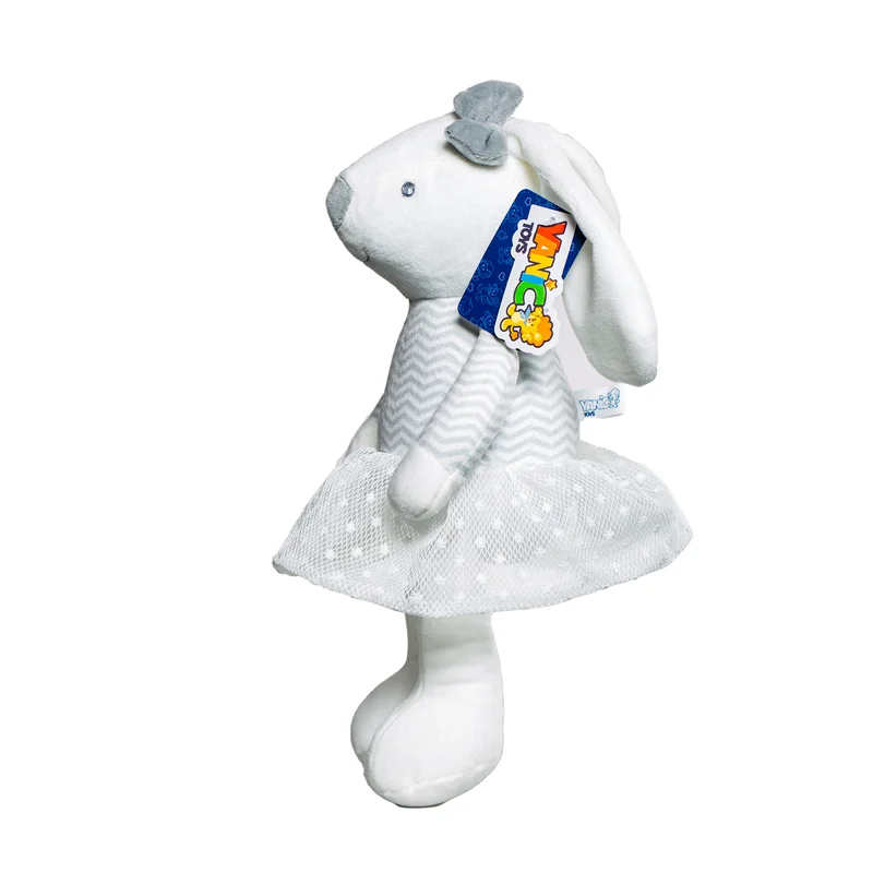 خرید اسباب بازی عروسک پولیشی یانیک تویز «خرگوش لباس دار پسر و دختر» Yanic Toys Rabbit With Clothes Girl and Boy Plush Doll AF100131A-B