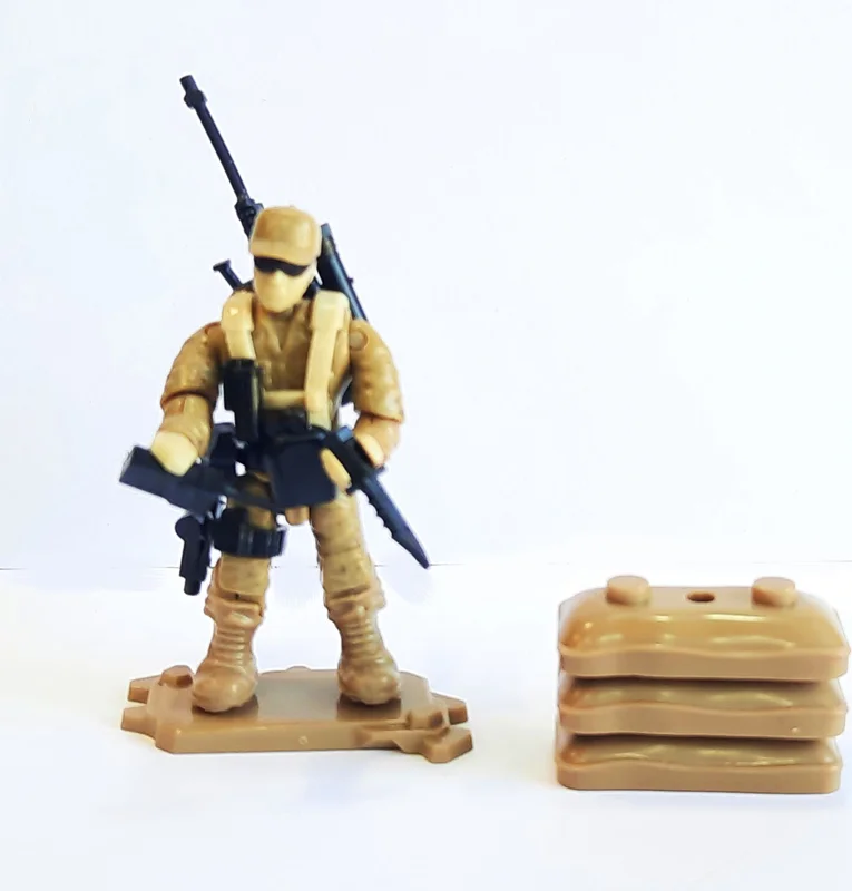 خرید لگو «سرباز نیروی ویژه با تجهیزات نظامی»، لگو ارتشی، لگو نظامی لگو سرباز، لگو آدمکی، مینی فیگور آدمک، مینی فیگور لگویی  X-Block Special Troops Military Soldier minifigures Lego Series XJ-981C