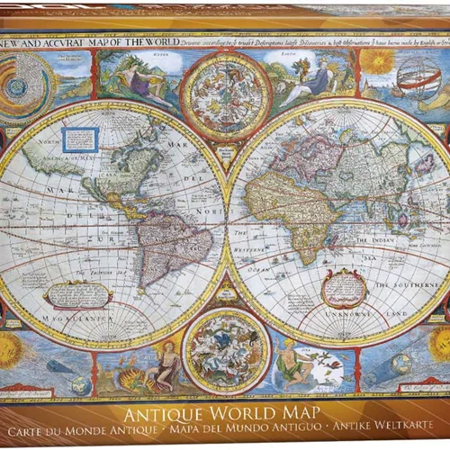 پازل یوروگرافیک 1000 تکه «نقشه عتیقه جهان» 2006-6000