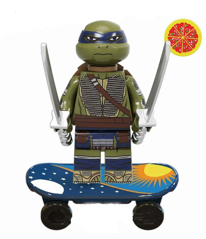 خرید آدمک لگویی فله مینی فیگور لگویی «لئوناردو دا وینسی از سری لاک پشت های نینجای جهش یافته» Kopf Pogo Teenage Mutant Ninja Turtles Series Minifigures Leonardo Da Vinci KF1417