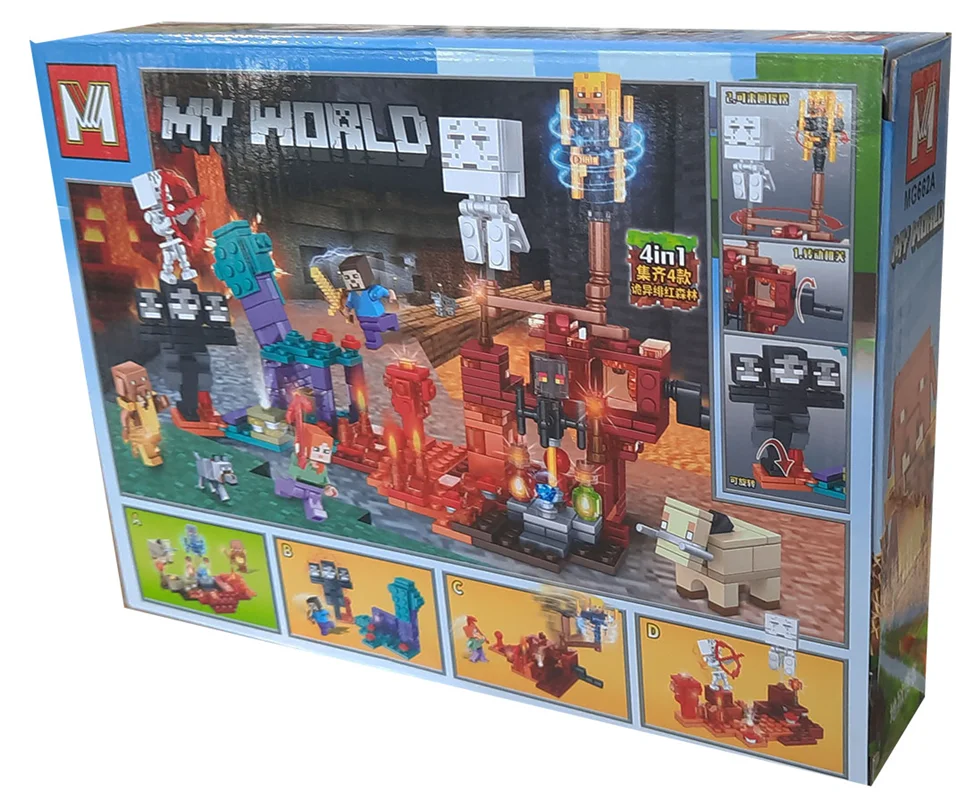 خرید لگو ماینکرفت، لگو ماینکرافت، لگو ساختمان، لگو اسکلت، لگو «ماینکرفت، ساختمان و استیو» Lego MW Minecraft Bulding skeleton My World MG662D