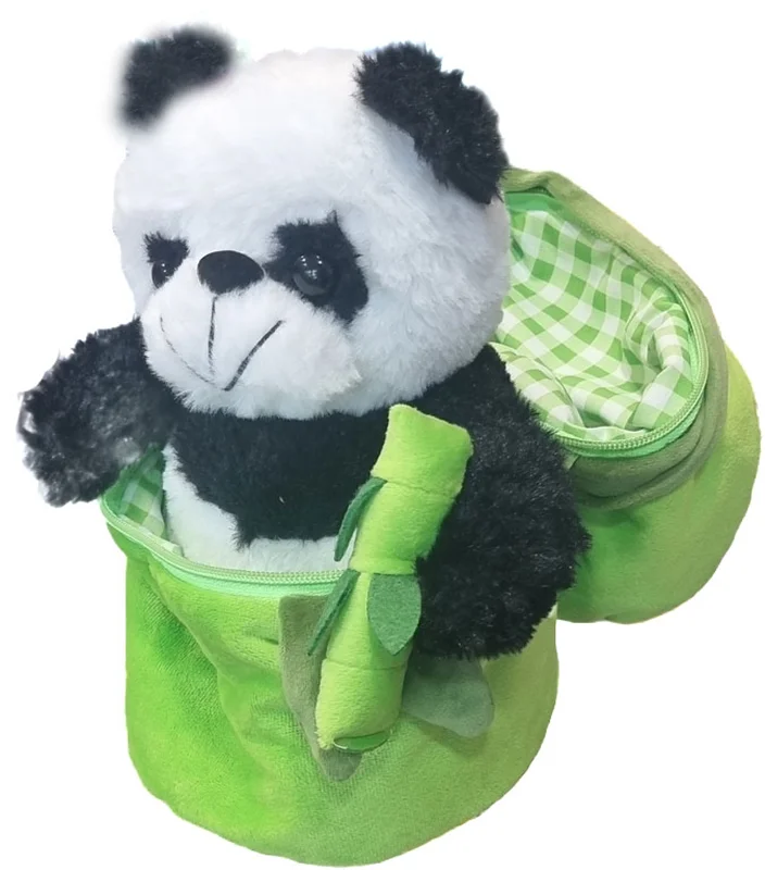 خرید اسباب بازی عروسک پولیشی «خرس پاندا و بامبو سوپرایزی» Panda Bear and Bamboo Surprise plush doll