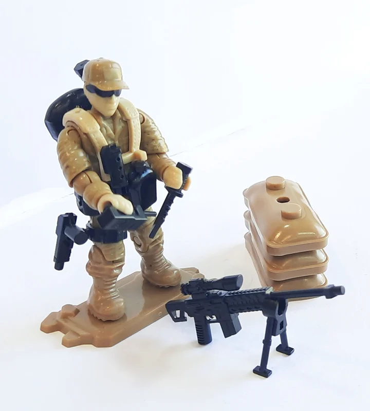 خرید لگو «سرباز نیروی ویژه با تجهیزات نظامی»، لگو ارتشی، لگو نظامی لگو سرباز، لگو آدمکی، مینی فیگور آدمک، مینی فیگور لگویی  X-Block Special Troops Military Soldier minifigures Lego Series XJ-981C