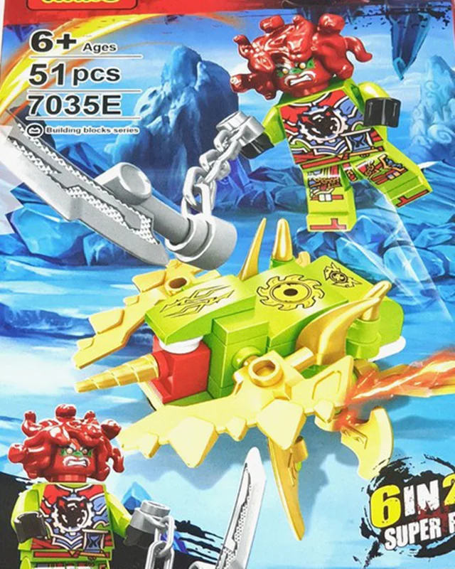 خرید آدمک لگویی فله مینی فیگور لگویی «نینجاگو» Heima Minifigures Lego NinjaGo Storm 7035e