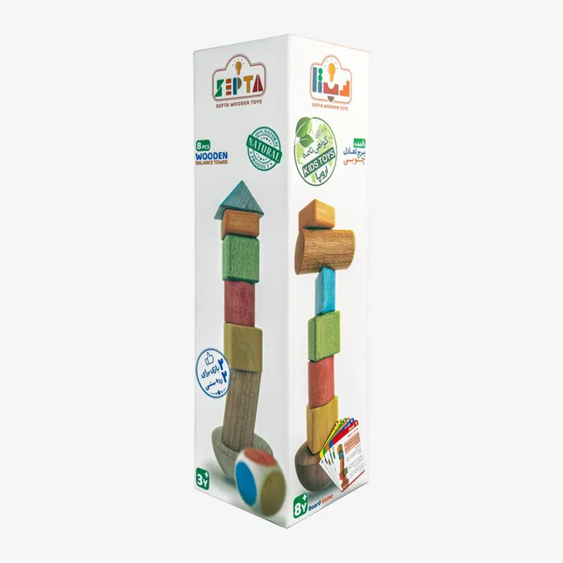 خرید بازی فکری برج تعادل چوبی Wooden Balance Tower game