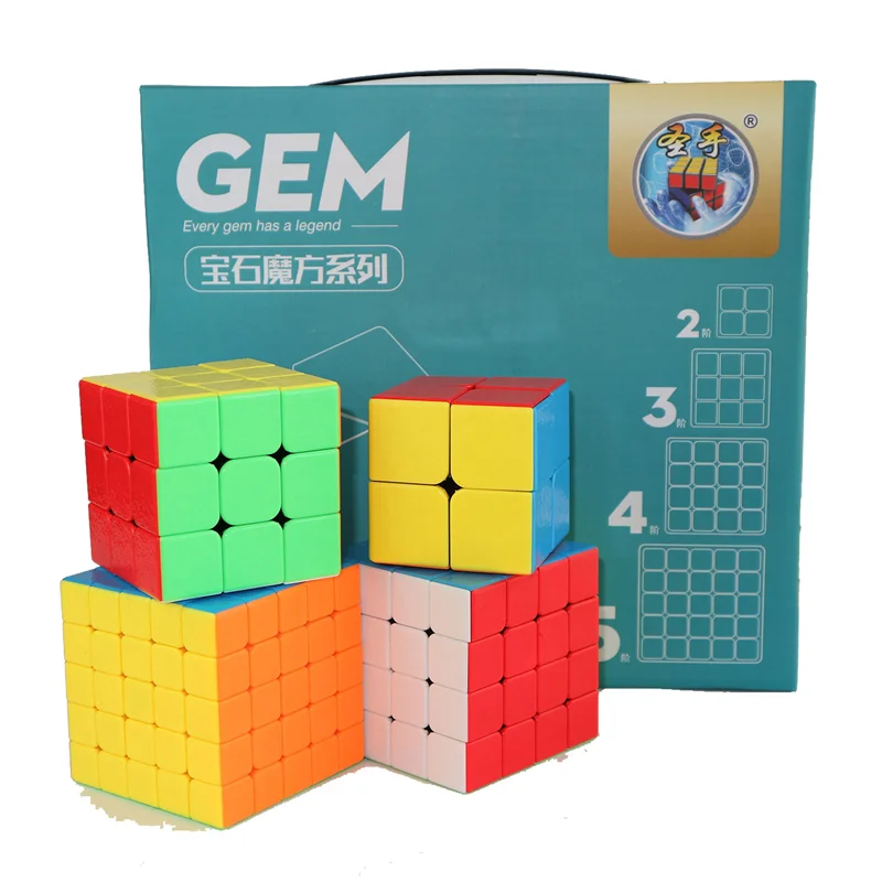 مجموعه 4 عددی مکعب روبیک ShengShou Gem rubiks 7214A-1