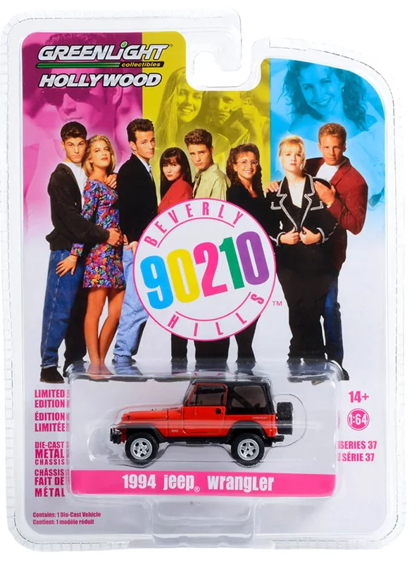 خرید ماشین فلزی فیلم 90210 ماشین هالیوود ماشین فلزی گرین لایت ماشین «1994 جیپ رنگلر، در فیلم 90210» ماکت فلزی  Greenlight Collectibles Hollywood 1994 Jeep Wrangler 44970-B