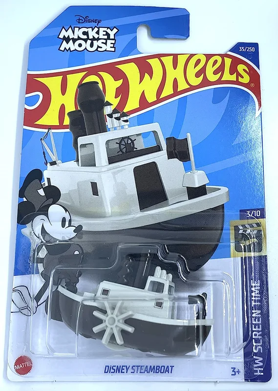 خرید ماشین فلزی ماکت فلزی هات ویلز «دیزنی استیمبوت» ماشین فلزی Hot Wheels Disney Steamboat HW Screen Time 3/10  35/250