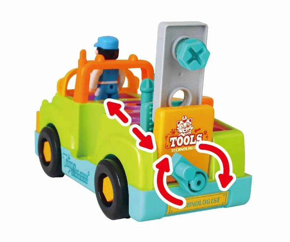 خرید اسباب بازی هولا تویز هولی تویز هالی تویز «ماشین آموزشی کامیون ابزار مکانیکی» Hola Toys Car Handyman truck No.6109