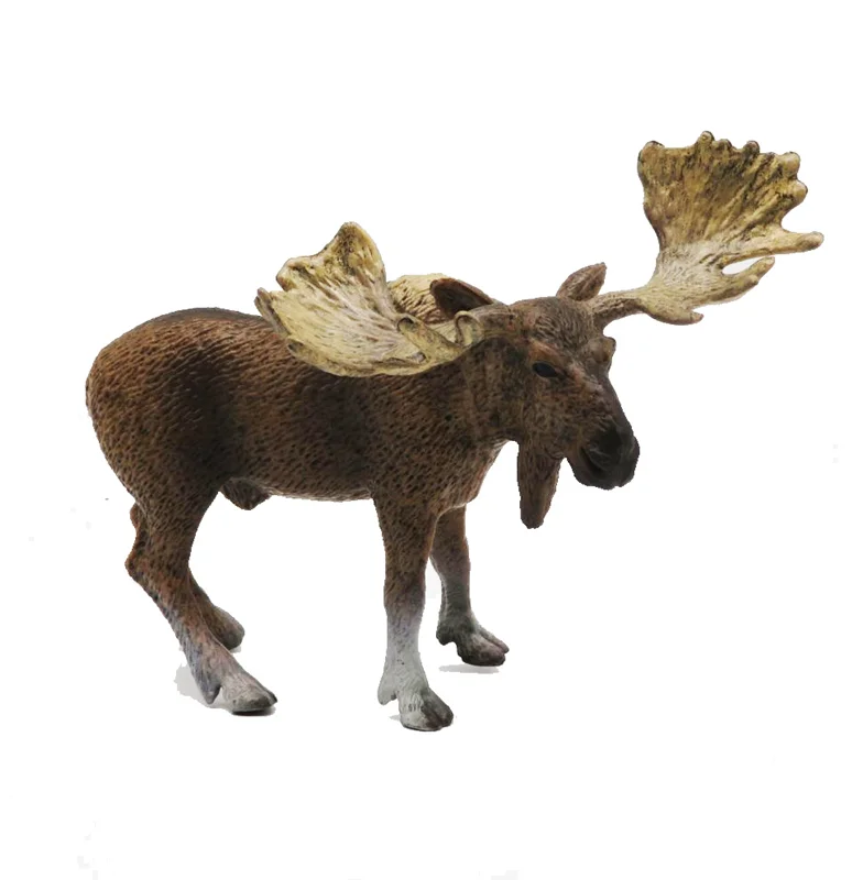 خرید فیگور حیوان فیگور «گوزن موس» فیگور مدل واقعی حیوانات، مجسمه حیوان، مدل شبیه سازی شده حیوان Moose Deer Simulation Model Animals figure