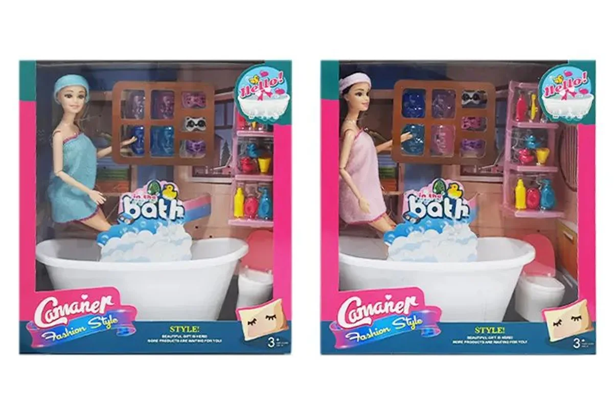 خرید اسباب بازی «عروسک همراه با ست حمام» Doll with bath KQ172