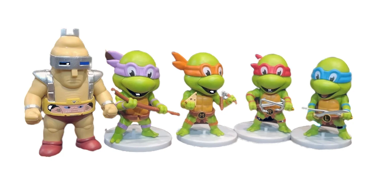 خرید فیگور «ست 5 تایی لاکپشت های نینجا لئوناردو، رافائل، داناتلو و مایکل‌آنجلو و کرنگ» Set Of 5 Teenage Mutant Ninja Turtles Figure