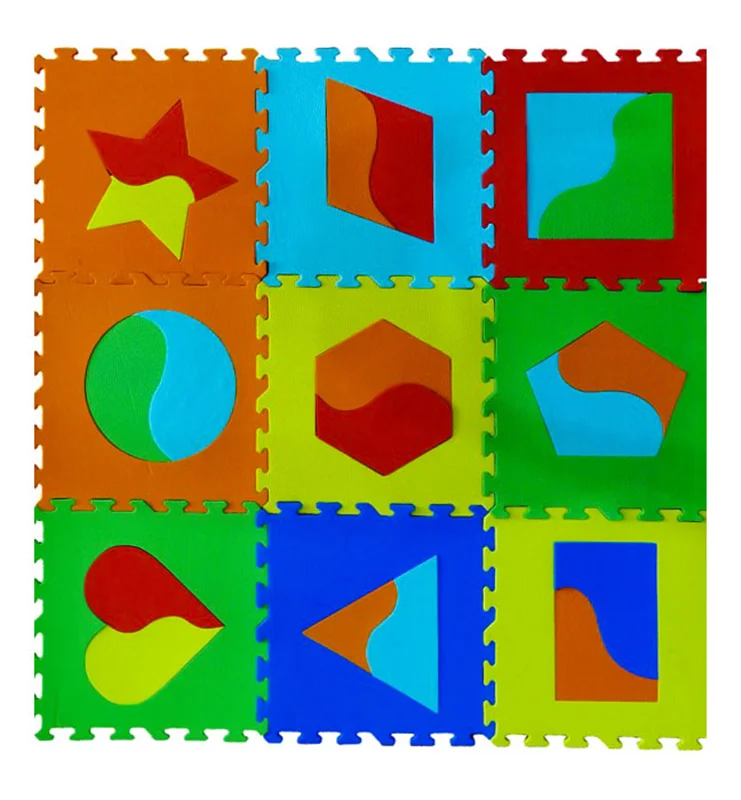 خرید بازی فکری «کف پوش اشکال هندسی»  baafoam Toy Geometric Shapes flooring