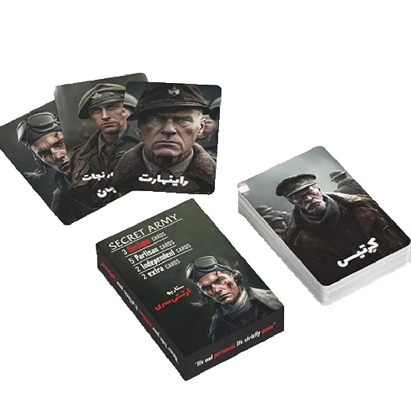 خرید بازی فکری «سناریو ارتش سری» Mafia Secret Army Scenario Card Game