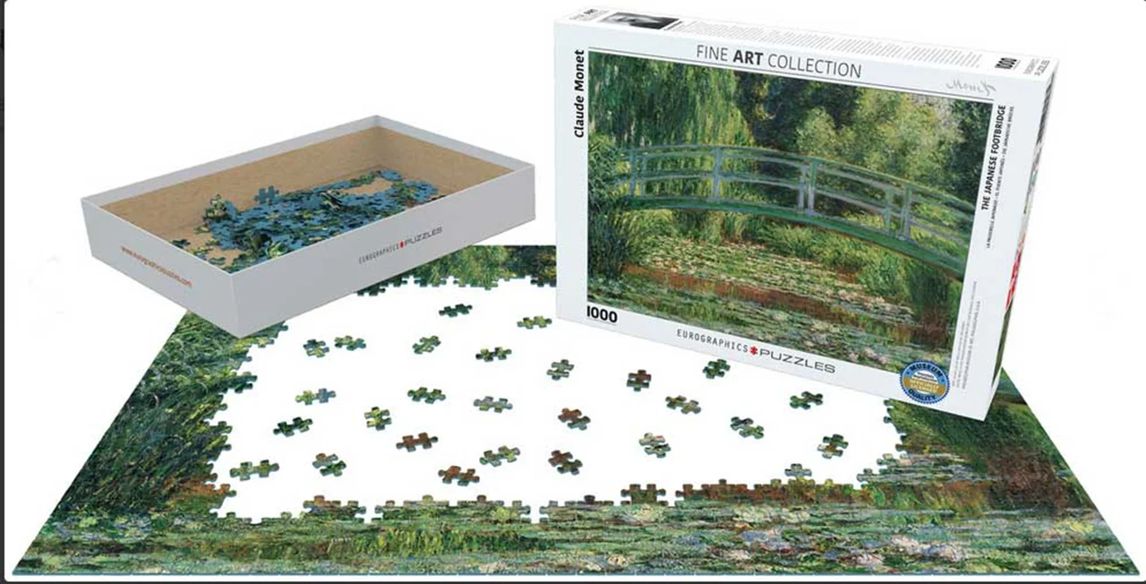 پازل یوروگرافیک 1000 تکه «پل عابر پیاده ژاپن» Eurographics Puzzle The Japanese Footbridge 1000 pieces 6000-0827