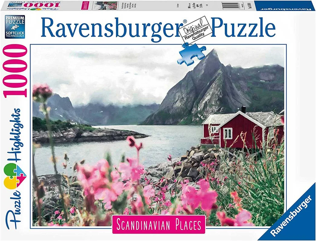 پازل رونزبرگر 1000 تکه «مکان های اسکاندیناوی لوفوتن، نروژ» Ravensburger Puzzle Scandinavian Places Lofoten, Norway 1000 Pieces 16740