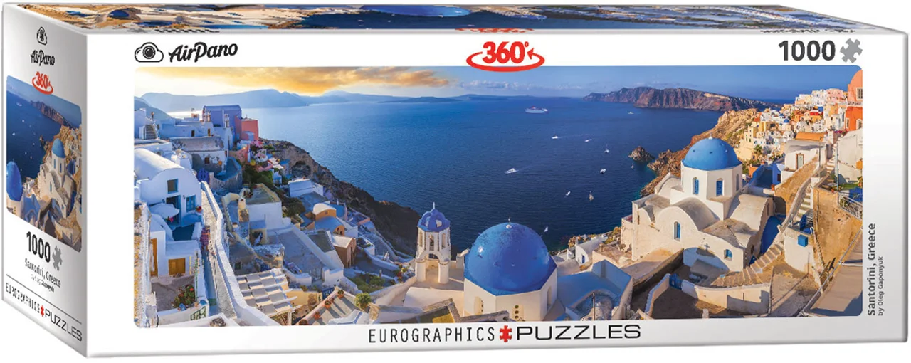 پازل یوروگرافیک 1000 تکه پاناروما «سانتورینی، یونان» Eurographics Puzzle Santorini, Greece 1000 pieces Panorama 6010-5300