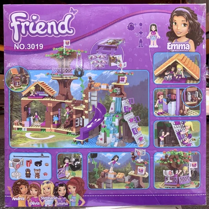 خرید لگو فرندز «کمپ ورزشی ماجراجویی دخترانه، خانه درختی»  Friends Bricks Blocks Girls Friendship Adventure Camp Tree House 3019