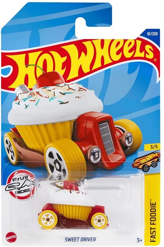 خرید ماشین فلزی ماکت فلزی هات ویلز «اسوت درایور» ماشین فلزی Hot Wheels Sweet Driver Fast Food  3/5  61/250