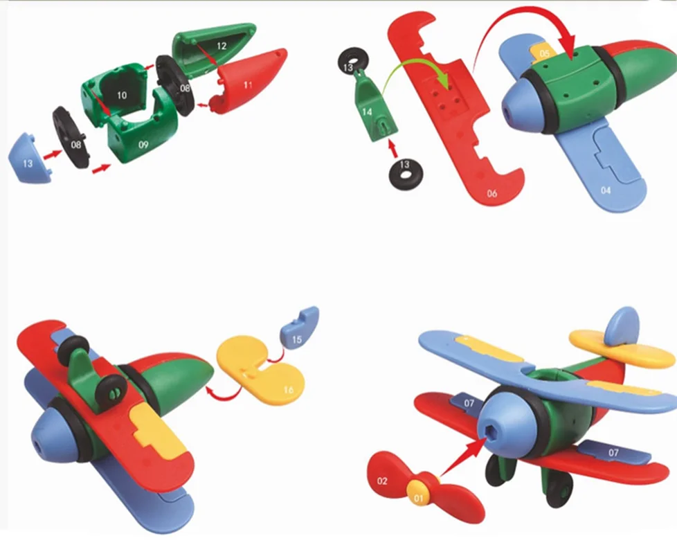 خرید بازی فکری ساختنی دوبی «لگو هواپیما» Itoy DoBe Airplane F-04