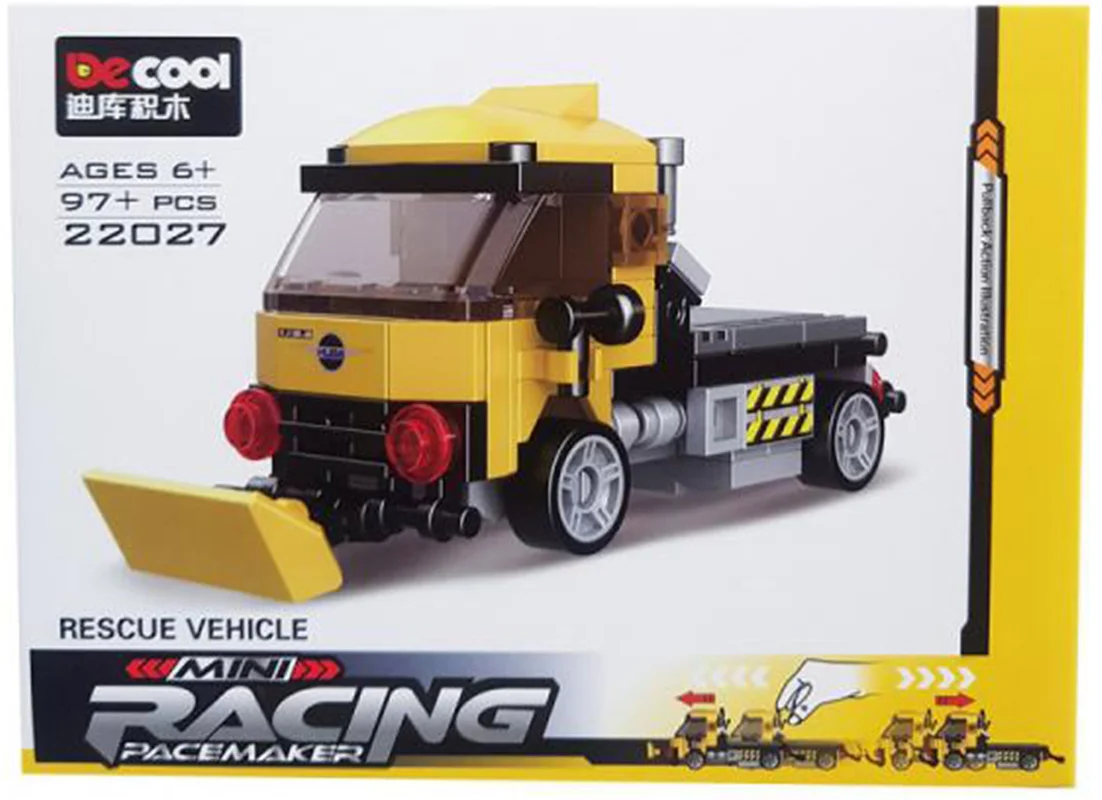 خرید لگو دکول «ماشین امداد عقب کش» Decool Mini Racing Car Lego 22027