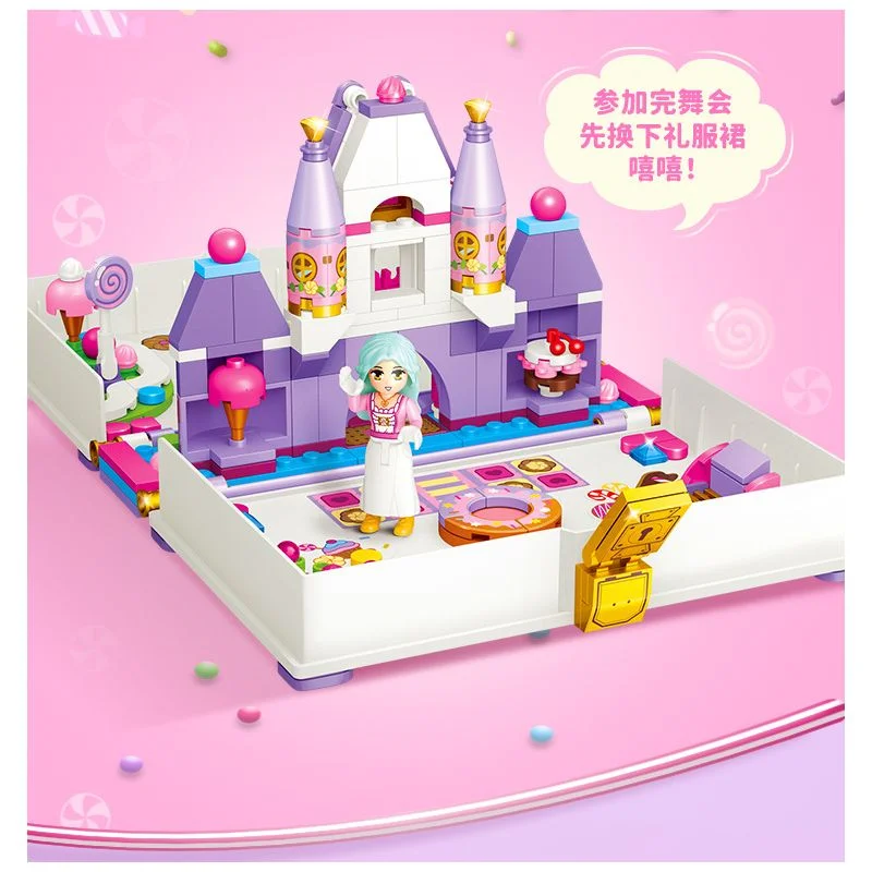 خرید لگو قصر، لگو پرنسس، لگو «قصر پرنسس کندی»  لگو Gudi Building Blocks Princess Candy 30006
