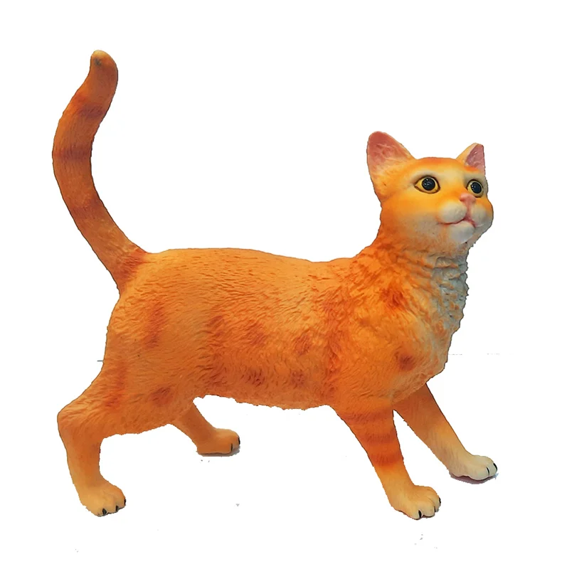 خرید فیگور حیوان اهلی فیگور «گربه نژاد حبشی» فیگور مدل واقعی حیوانات، مجسمه حیوان، مدل شبیه سازی شده حیوان Abyssinian Cat Simulation Model Animals Figure PL127-1103