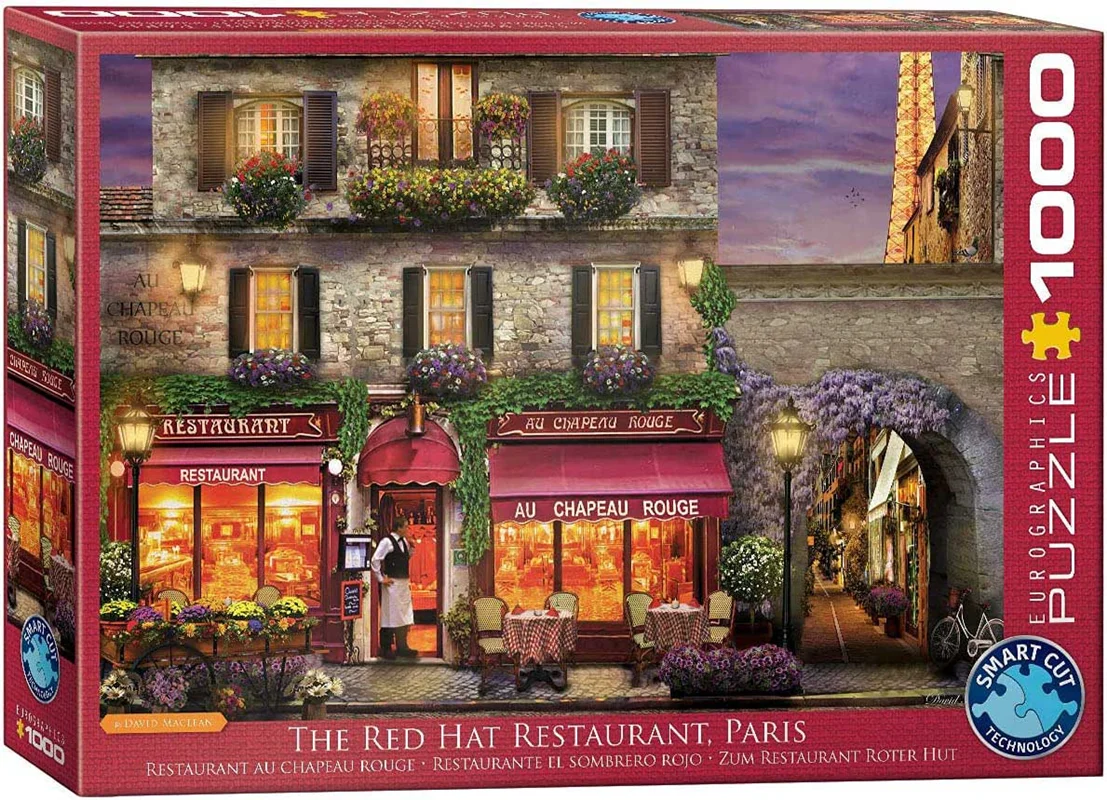 پازل یوروگرافیک 1000 تکه «رستوران کلاه قرمزی پاریس» Eurographics Puzzle The Red Hat Restaurant Paris 1000 pieces 6000-0963