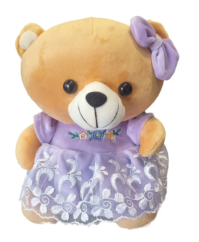 خرید اسباب بازی عروسک پولیشی «خرس دامن دار» A bear with a skirt plush doll