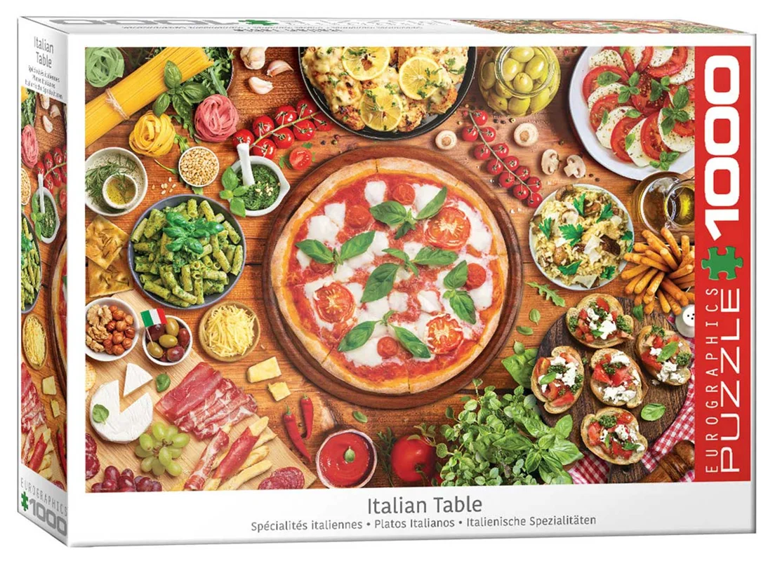پازل میز، پازل غذا ایتالیایی، پازل ایتالیا، پازل یوروگرافیک 1000 تکه پازل «میز ایتالیایی» Eurographics Puzzle Italian Table 6000-5615