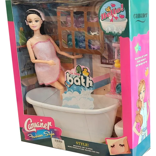 اسباب بازی «عروسک همراه با ست حمام»