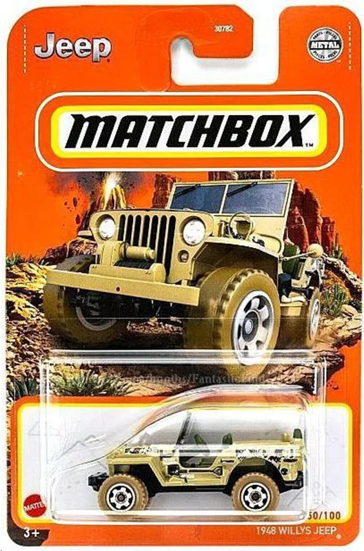 خرید ماشین فلزی ماکت فلزی مَچ باکس «1948 وایلی جیپ» ماشین فلزی Matchbox 1948 Willys Jeep 50/100