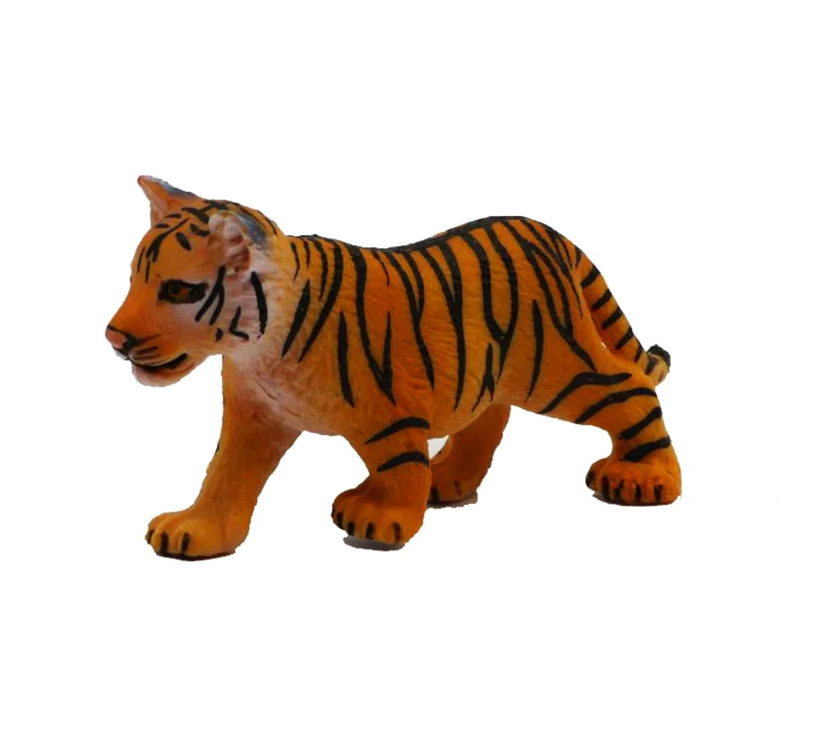 خرید فیگور حیوان فیگور «بچه ببر» فیگور مدل واقعی حیوانات، مجسمه حیوان، مدل شبیه سازی شده حیوان Baby Tiger Simulation Model Animals figure