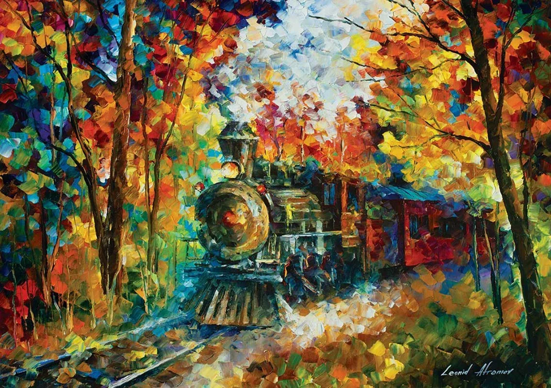 پازل قطار، پازل پاییز، خرید پازل آرت 500 تکه پازل «قطار پاییز» Art Puzzle The Fall train 500 pcs 5075