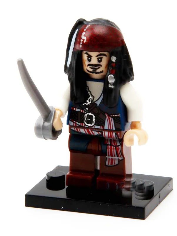 خرید آدمک لگویی فله مینی فیگور لگویی «کاپیتان جک اسپارو، از سری دزدان دریایی کارائیب»  pogo Minifigures Lego Jack Sparrow Pirates of the Caribbean PG1000