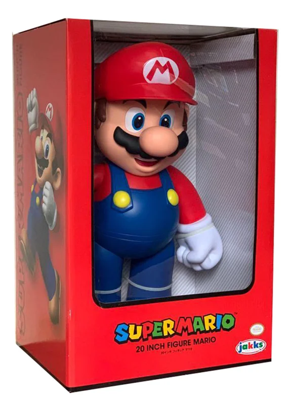 خرید فیگور سوپر ماریو «ماریو 50 سانتیمتری»  Jakks Pacific Super Mario 20 Inch Mario Doll Figure