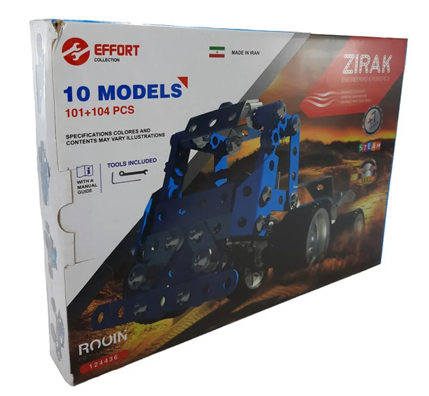 خرید بازی ساختنی فلزی پلاستیکی «زیرک 10 مدل» Zirak Engineering & Robotics 10 Models
