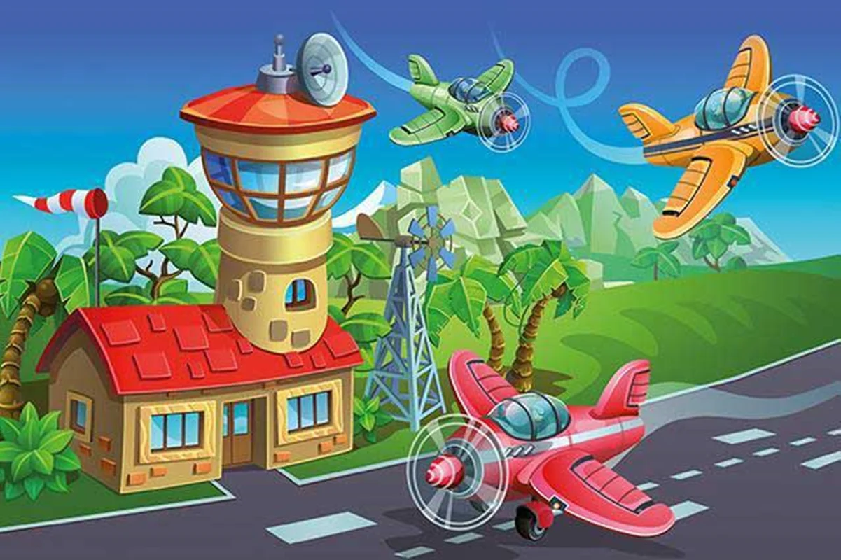 آرت پازل کودکان چوبی 50 تکه «خلبانان دیوانه»  Heidi Art Puzzle Kids Crazy Pilots 50 Wooden Puzzle pcs 5887