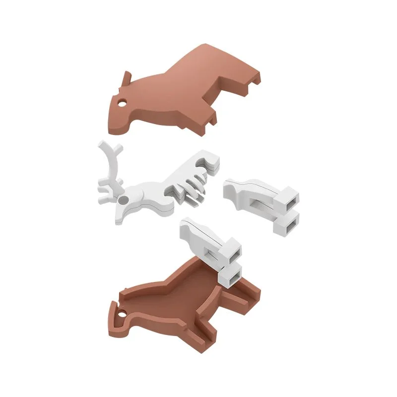 خرید بازی فکری ساختنی گوزن شمالی 3 بعدی مغناطیسی «ریندر: گوزن شمالی» Halftoys 3D Bone Puzzle Magnet Play Forest Animal Friends Reindeer HAS010